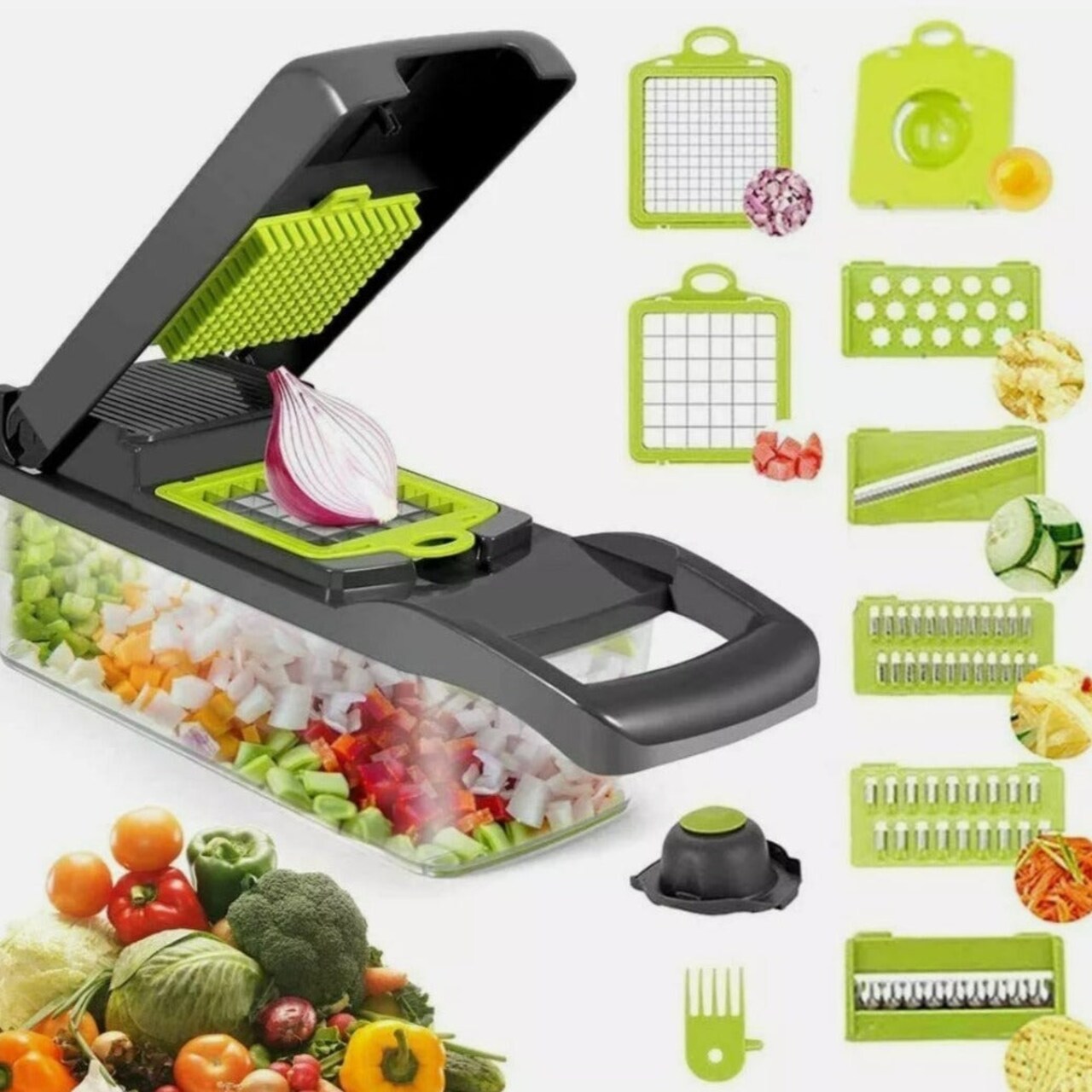 Onetify Multifunction Vegetable Fruit Slicer Chopper Food